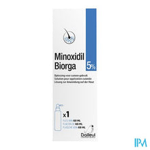 Afbeelding in Gallery-weergave laden, Minoxidil Biorga 5% Opl Cutaan Koffer Fl 1x60ml
