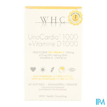 Afbeelding in Gallery-weergave laden, Unocardio 1000 + Vit D 1000 Softgels 60
