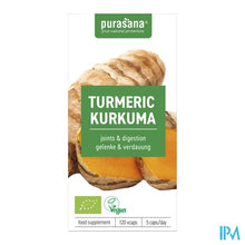 Charger l'image dans la galerie, Purasana Vegan Kurkuma Bio Caps 120
