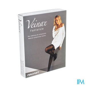 Veinax Panty Grote Diamant 2 Lang Zwart Maat 1