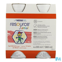 Charger l'image dans la galerie, Resource Junior Aardbei Nf 4x200ml
