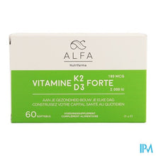 Charger l'image dans la galerie, Alfa Vitamine K2 D3 Forte Softgel 60
