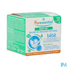 Afbeelding in Gallery-weergave laden, Puressentiel Ademhaling Massagebalsem Baby 30ml
