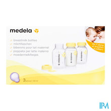 Load image into Gallery viewer, Medela Set 3 Melkflesjes Bedrukt 150ml
