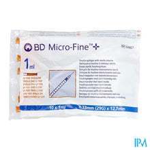 Afbeelding in Gallery-weergave laden, Microfine Ins.spuit 1ml 29g 12,7mm100 324827

