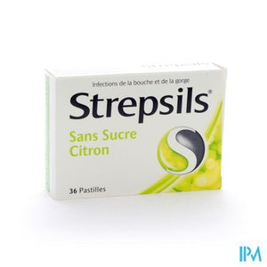 Strepsils Suikervrij Citroen Past 36