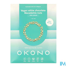 Afbeelding in Gallery-weergave laden, Okono Vegan Witte Chocolade Macadamianoten 50g
