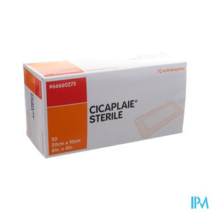 Cicaplaie Verb Steriel 20,0cmx10cm 50 66660275