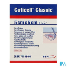 Afbeelding in Gallery-weergave laden, Cuticell Classic Gaaskompres 5,0x 5cm 5 7253800
