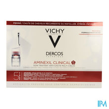 Charger l'image dans la galerie, Vichy Dercos Aminexil Clinical 5 Women Amp 21x6ml
