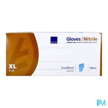 Load image into Gallery viewer, Abena Excellent Handschoen Nitrile Xl Blauw

