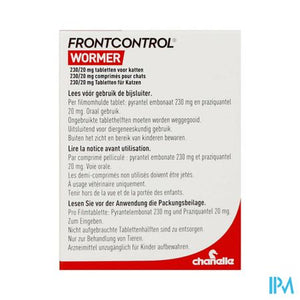 Frontcontrol Wormer 230mg/20mg Kat Tabl 2