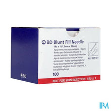 Load image into Gallery viewer, Bd Blunt Fill Optreknaald Stomp 18g 25mm 100
