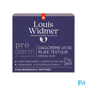 Widmer Proderm Dagcreme Uv 30 Rijke Textuur Zonder Parfum 50ml