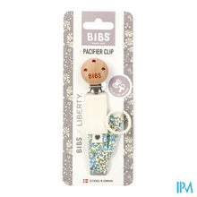 Load image into Gallery viewer, Bibs Fopspeenketting Liberty Ivory&amp;sage
