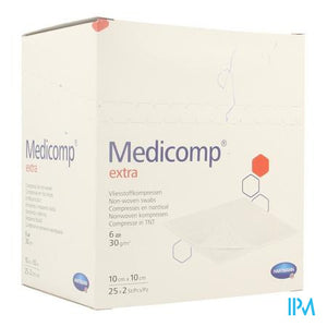 Medicomp 10x10cm 6l. St. 25x2 P/s