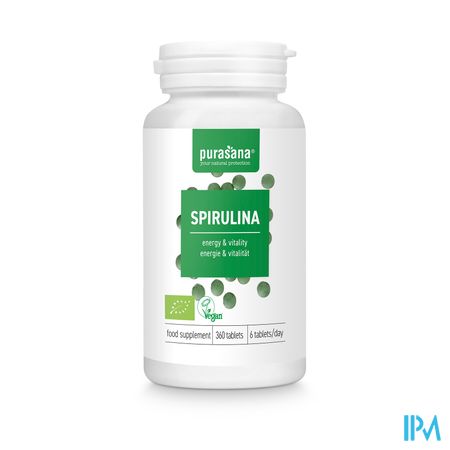 Purasana Vegan Spirulina 500mg Caps 360 Be-bio-02