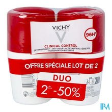 Afbeelding in Gallery-weergave laden, Vichy Deo V Roll 96h Clinical Ctrl Duo 50ml 2e-50%
