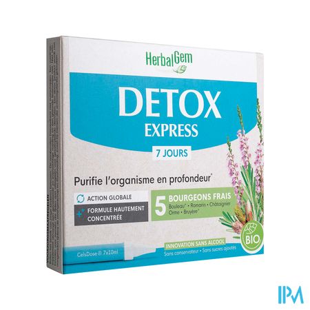 Herbalgem Detox Express Monodosissen 7x10ml