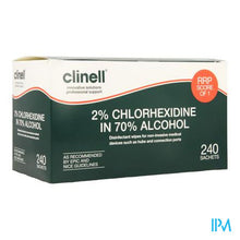 Charger l&#39;image dans la galerie, Clinell Alcoholdoekjes+2% Chloorhexidine 240
