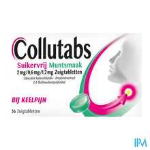 Afbeelding in Gallery-weergave laden, Collutabs Suikervrij Munt 2mg/0,6mg/1,5mg Past. 36
