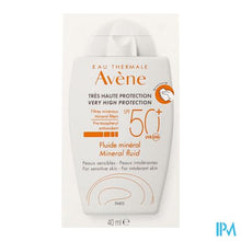Charger l'image dans la galerie, Avene Zon Spf50+ Minerale Fluide 40ml
