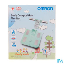 Charger l'image dans la galerie, Omron Bf511t Turq. Lichaamscompositiemeter <150kg
