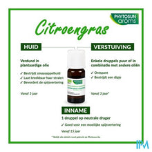 Afbeelding in Gallery-weergave laden, Phytosun Citroengras Fr-bio-01 10ml
