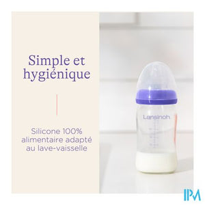Lansinoh Zuigfles Glas + Speen 240ml 4