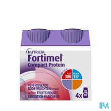 Charger l'image dans la galerie, Fortimel Compact Protein Verfrissende Rode Vruchten Flesjes 4x125 ml
