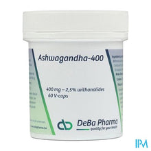 Load image into Gallery viewer, Ashwagandha 400 V-caps 60 Deba

