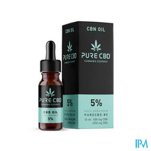 Afbeelding in Gallery-weergave laden, Pure Cbd 250mg Cbn 500mg Oil Full Spectrum 5% 10ml
