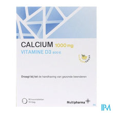 Afbeelding in Gallery-weergave laden, Multipharma Calcium D3 1000mg/800ui Kauwtabl 90
