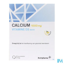 Charger l'image dans la galerie, Multipharma Calcium D3 1000mg/800ui Kauwtabl 90
